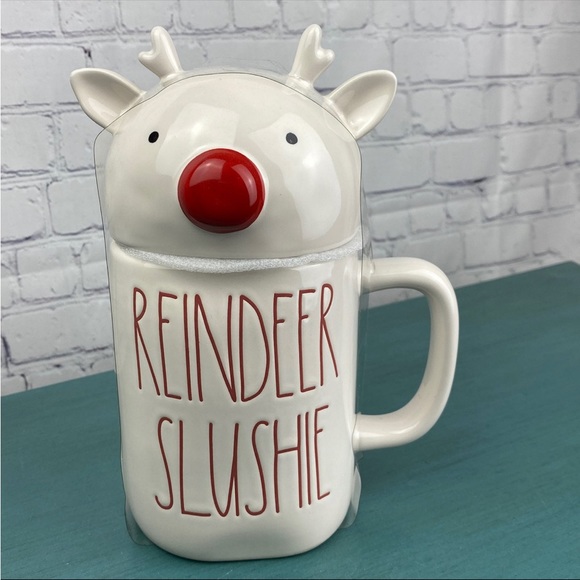 Rae Dunn Holiday Rae Dunn Reindeer Slushie Mug Topper Christmas
